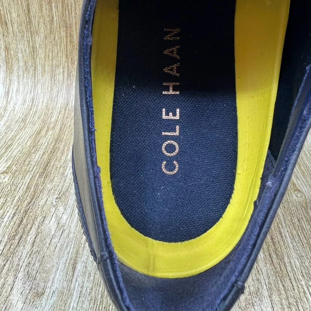 Cole Haan Hawthorne Men's Size 9.5 M Black Leather Plain Toe Dress Shoes C32351